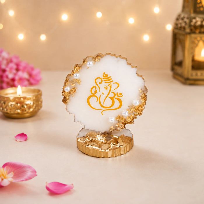 Shubh Ganesh – Diwali Resin Car Dashboard & Desk Décor