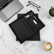 Black Elastic 4 in 1 Keychain & Cardholder Set