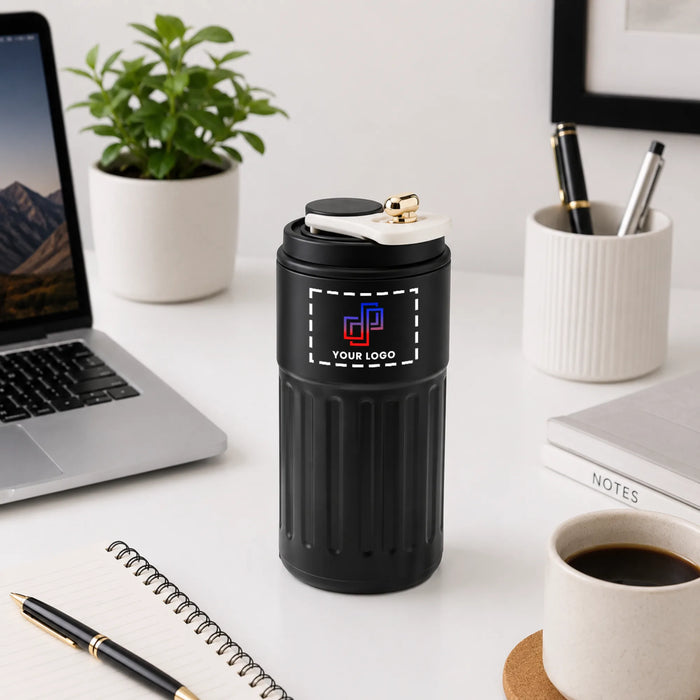 Temperature Display Stainless Steel Insulated Mug – 450 ML