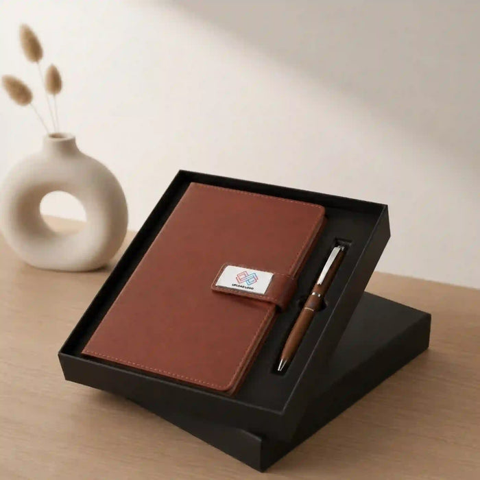 Brown Mars Pen & Diary