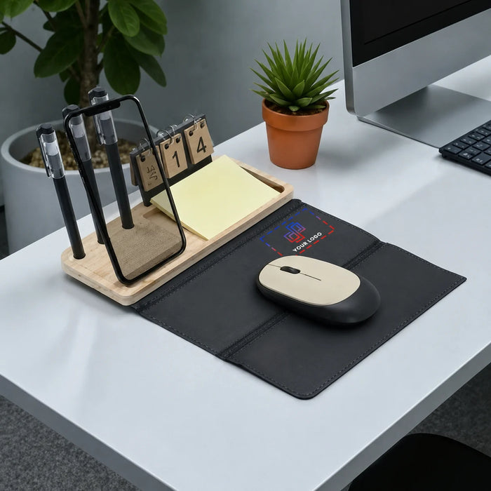 EcoBundle Bamboo Desk Set for Sustainable Workspaces