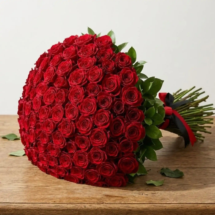 Enigmatic Love Red Roses Bouquet