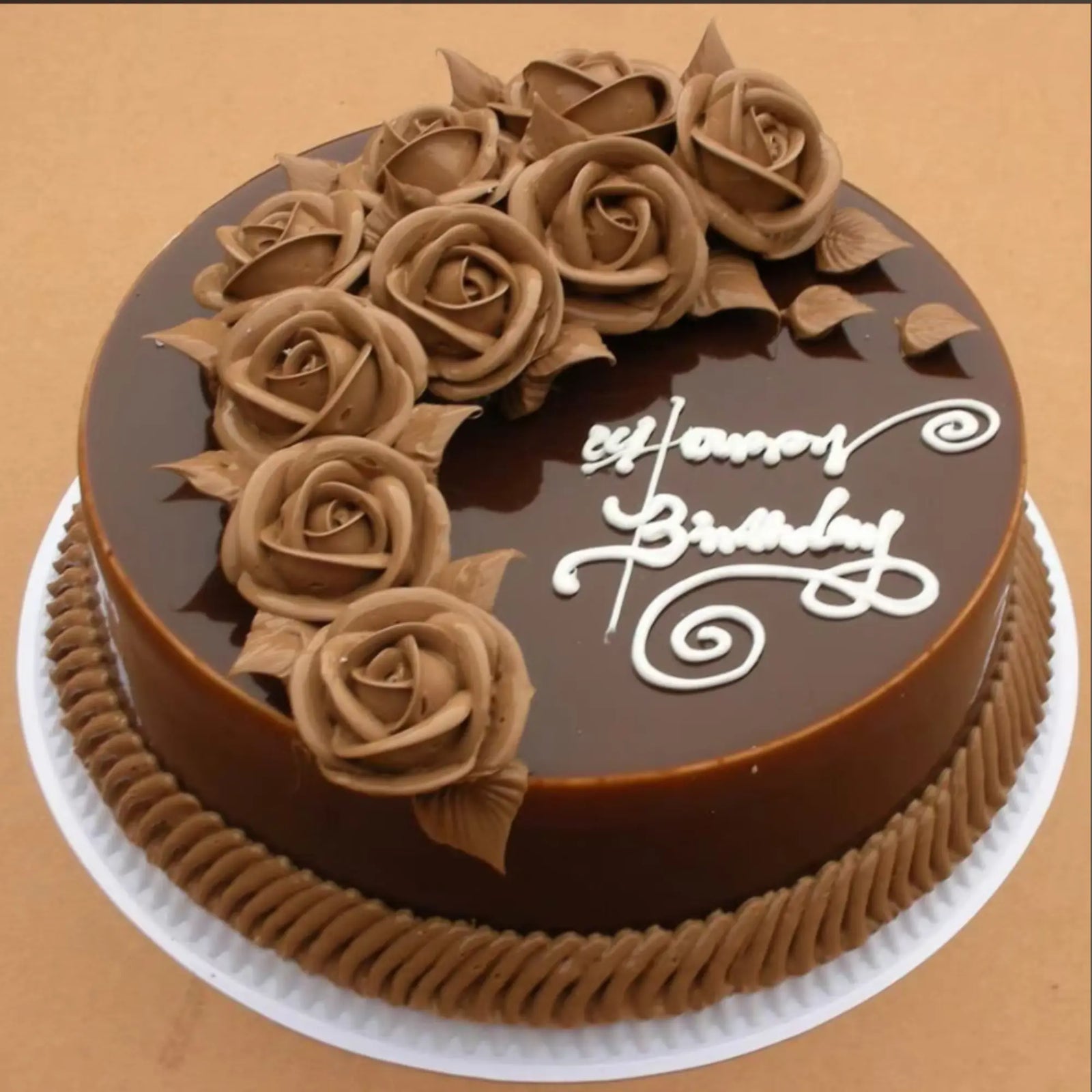 Chocolate roses cake