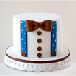 Gentleman Chocolate Fondant Cake