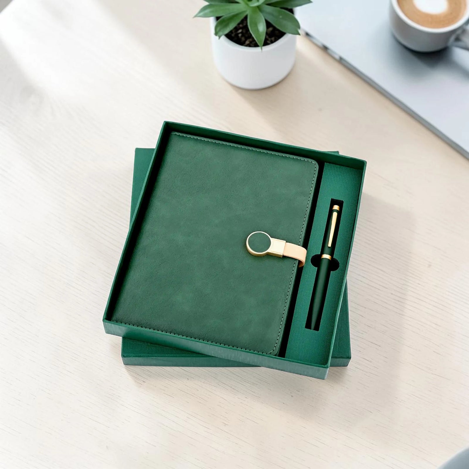 green Royale eco friendly pen and diary combo sustainable corporate gift set for professionals