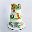 Jungle Theme Chocolate Cake