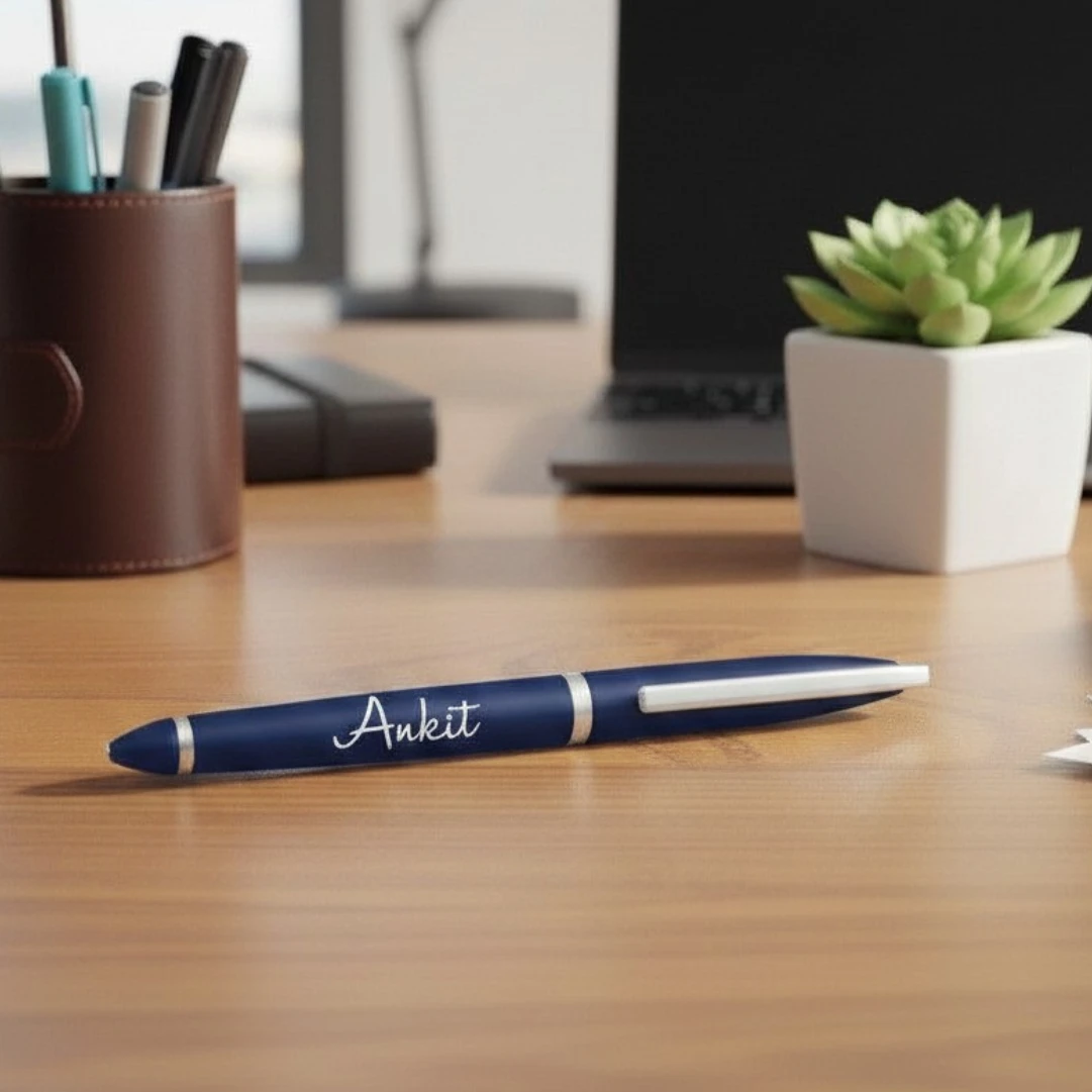 Luxury Blue Safari personalized pen premium stylish custom writing instrument and custom luxury pens