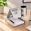 Multifunctional Desk Mobile Stand with Notepad & Pen Holder