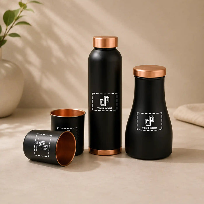 Meenakari Sugarpot with 2 Meenakari Glasses Gift Set