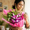 Mesmerizing Purple Orchid Bouquet