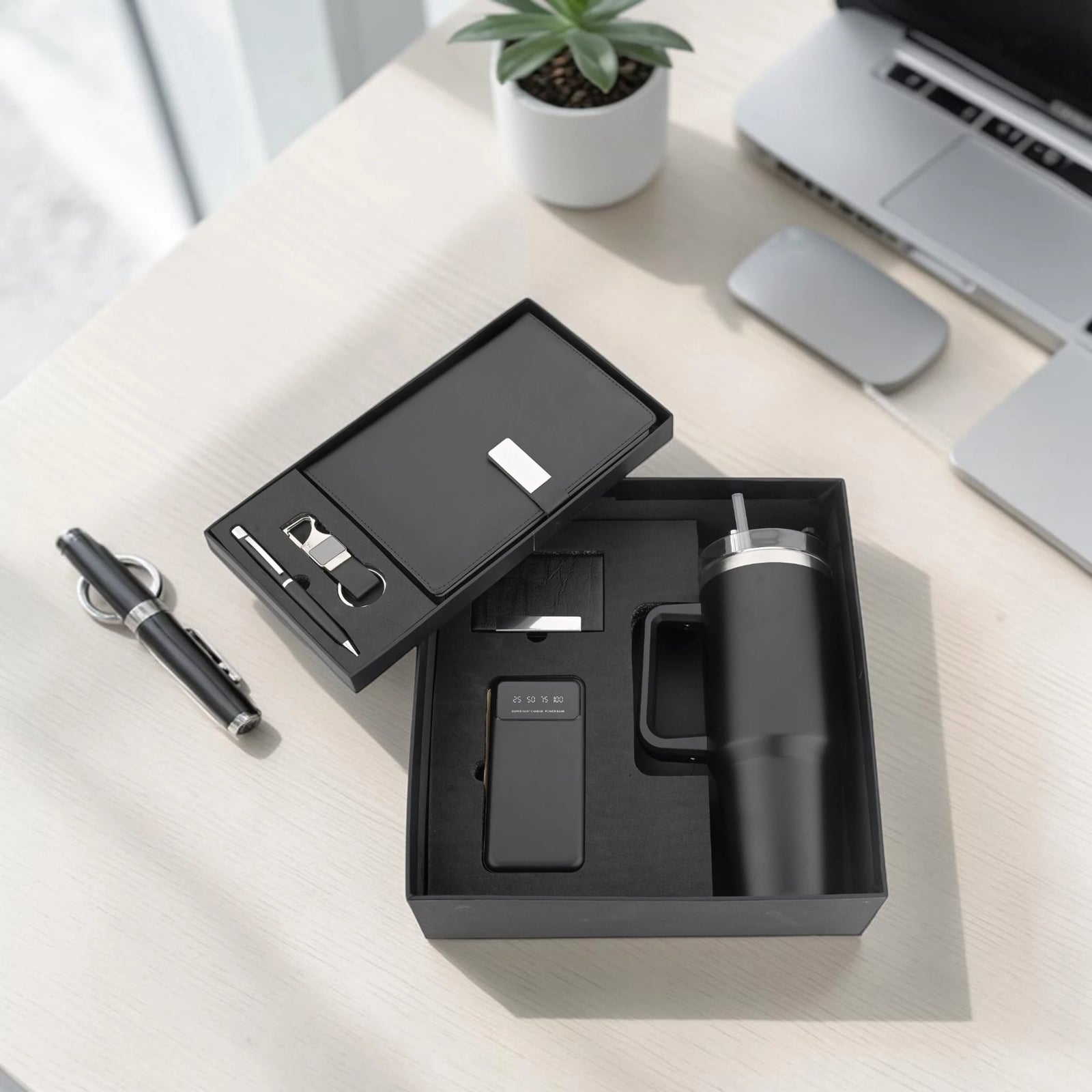 Premium Stanley 6 in 1 tumbler set insulated drinkware bundle gift for professionals and corporate gifting