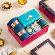 Premium Festive Copper and Blue Pottery Gift Hamper