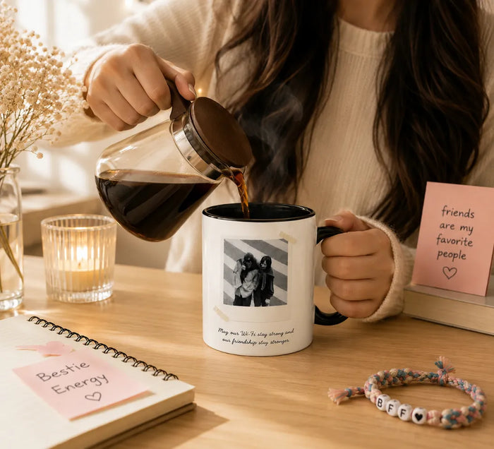 Personalized Friendship Polaroid Photo Ceramic Mug