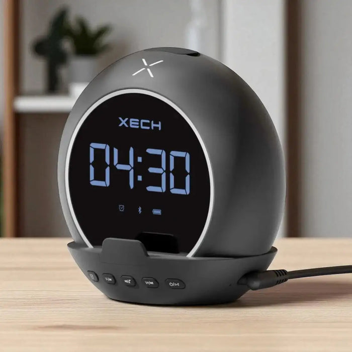 Ellipse Digital Clock with Bluetooth Speaker