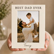 Personalized Best Dad Ever Photo Frame