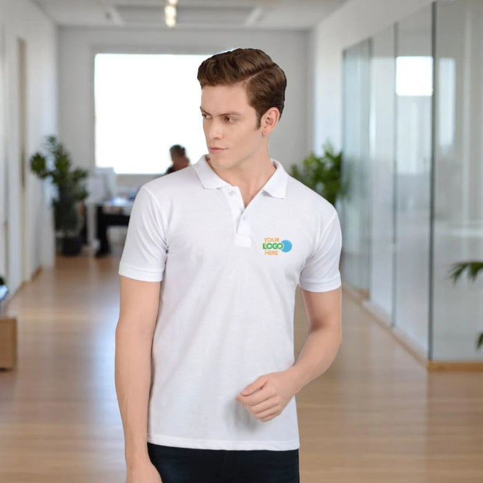 AWG Solid Polo T-shirt White